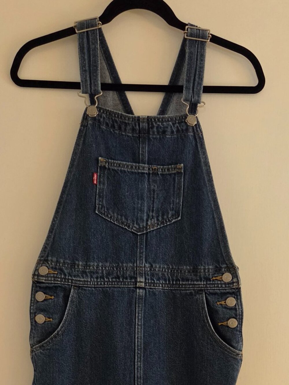 LEVI'S Overall JUMPER XS- 100 PERCENT COTTON-Original Overall DETAIL- EXCELLENT